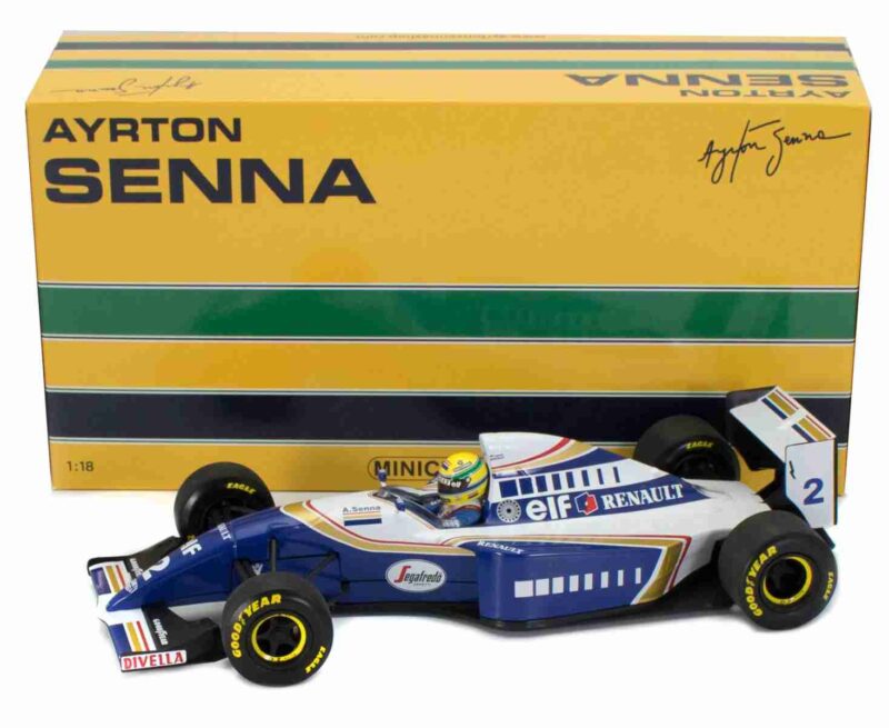 Miniature F1 Minichamps Williams Renault FW16 1994 - Pilote Ayrton Senna, échelle 1/43