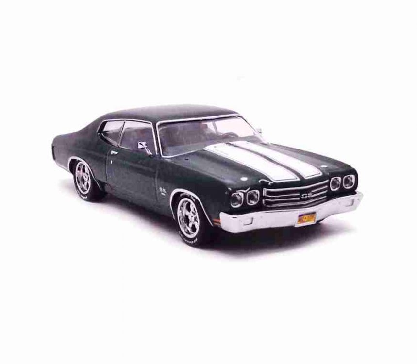 Greenlight Chevrolet Chevelle SS 396 John Wick 2 GREEN MACHINE 1970 grün weiß 1:64 | Modelle