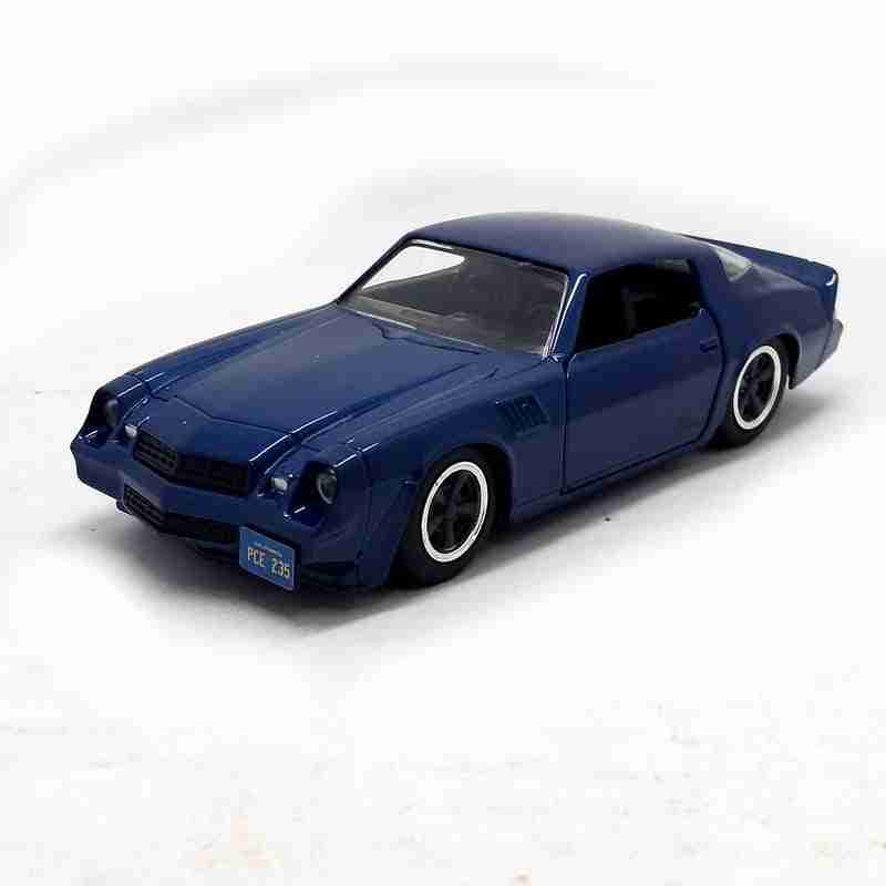 Jada Toys Billy's Chevrolet Camaro Z28 Azul Oscuro con Moneda Coleccionable Stranger Things (2016) Serie de TV 1/24 Modelo de Auto Fundido a Presión por Jada 31110