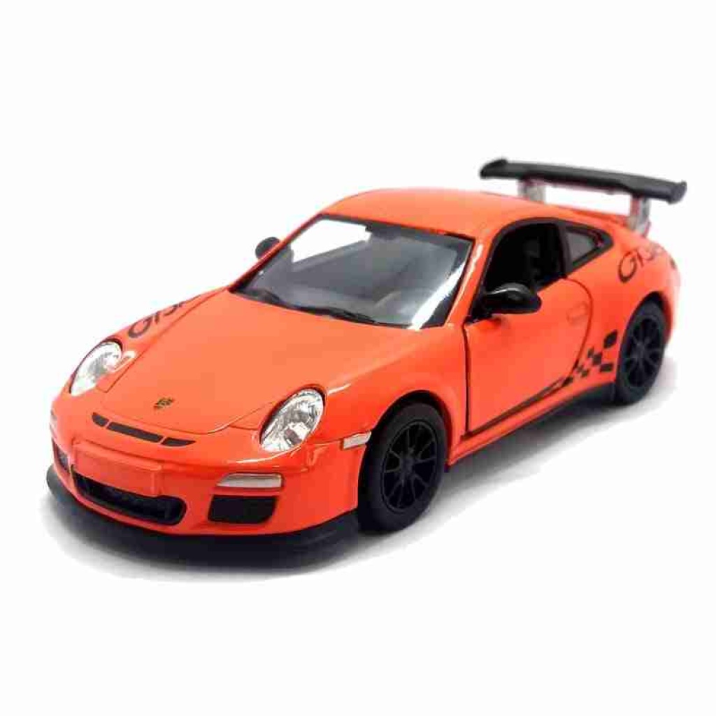 KiNSMART Porsche 911 GT3 RS Die-Cast Modellauto 1:36 – Grau, Detailgetreu, Spielzeug-Sportwagen Für Sammler